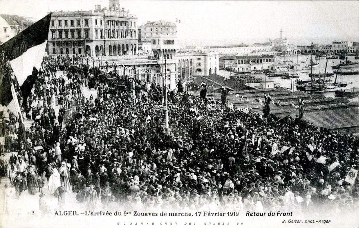 Alger - Retour du Front du 9e Zouaves.jpg